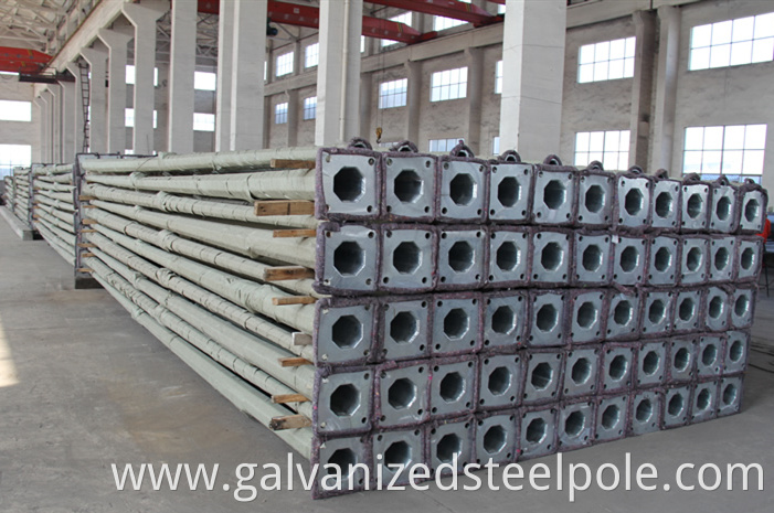 Steel Pole Pack And Delivery